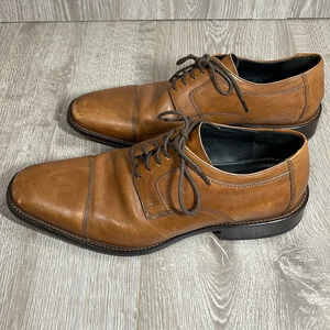Johnston & Murphy XC4 Shoes Mens 10W Brown Leather Cap Toe Derby Dress‎ Oxfords Men main image 4